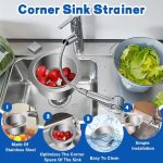 Steel sink strainer basket