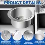 Steel sink strainer basket